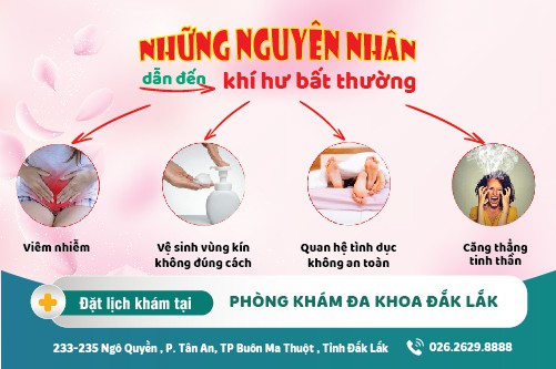 Điều trị khí hư bất thường Đắk Lắk – Nguyên nhân gây khí hư bất thường là gì?