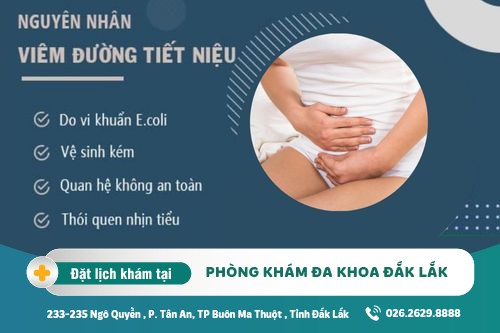 Chữa viêm đường tiết niệu Đắk Lắk - Phương pháp điều trị như thế nào?